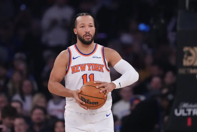 ▲尼克隊在雙核心布朗森（Jalen Brunson）與唐斯（Karl-Anthony Towns）的穩定發揮下，最終以127：97輕取對手，豪取5連勝。（圖／美聯社／達志影像）