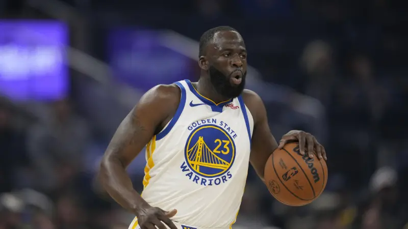 ▲勇士隊前鋒德雷蒙德·格林（Draymond Green）今日在個人播客節目《The Draymond Green Show》中正面回應字母哥交易案，坦言自己毫無頭緒。（圖／美聯社／達志影像）