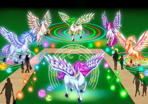 ▲天馬行空燈區（模擬圖／新北市民政局官網https://www.ca.ntpc.gov.tw/）