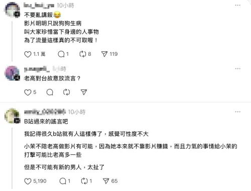 ▲網友驚爆老高與小茉離婚，掀起兩派說法。（圖／翻攝自Threads）