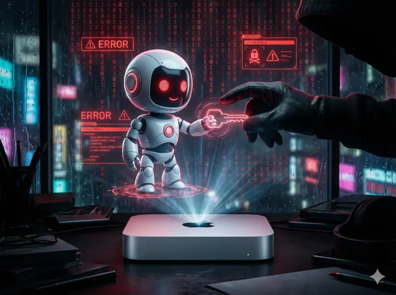 ▲IBM 與資安專家示警，爆紅 AI 助理 OpenClaw（原名為 ClawdBot）恐成駭客入侵後門，嚴重者恐致個資全毀。（圖／AI 生成示意圖）