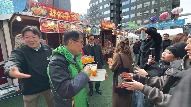    ▲黃偉哲今率團前往位在福岡天神商圈的「台灣祭 in 福岡2026」推廣。（圖／台南市府提供）  
