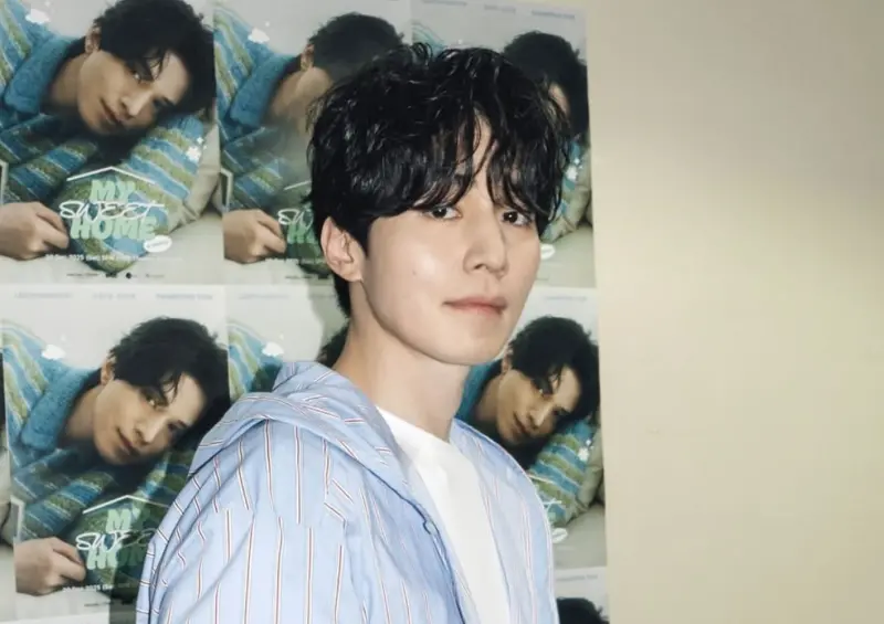 ▲李棟旭相隔8年來台開見面會，場上粉絲表示為了他離婚，本尊嚇傻。（圖／IG@leedongwook_official）