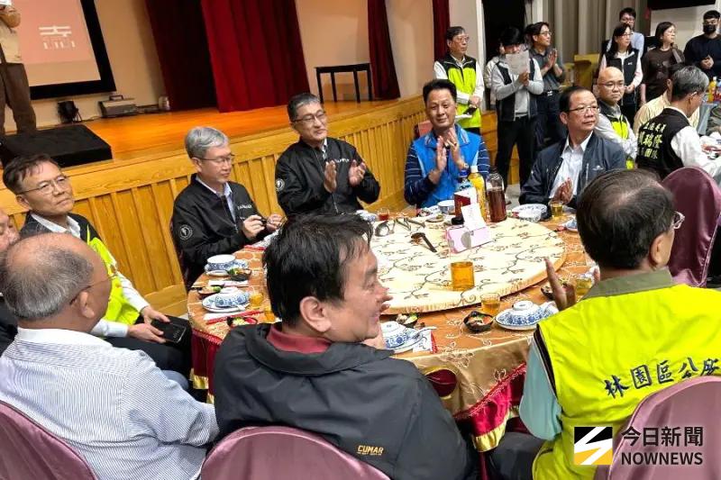 ▲台灣電力公司大林發電廠舉辦歲末敦親睦鄰及電力宣導活動。(圖／記者黃守作攝) 