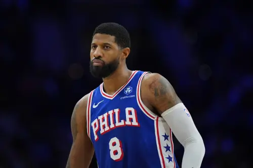 ▲費城76人隊球星喬治（Paul George）驚傳因違反聯盟禁藥條例（Anti-Drug Program），將因此損失高達1170萬美元（約合新台幣3.6億元）的薪資。（圖／美聯社／達志影像）