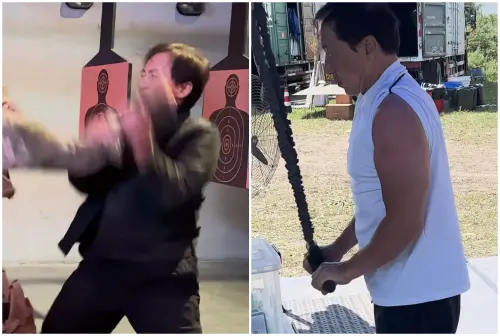 ▲成龍71歲了還在拍動作戲，私下也很勤快健身。（圖／成龍小紅書）