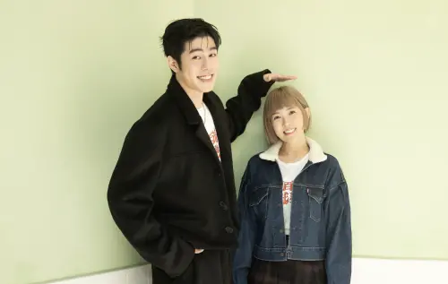 ▲孫可芳（右）和詹懷雲有最萌身高差。（圖／彼此影業）