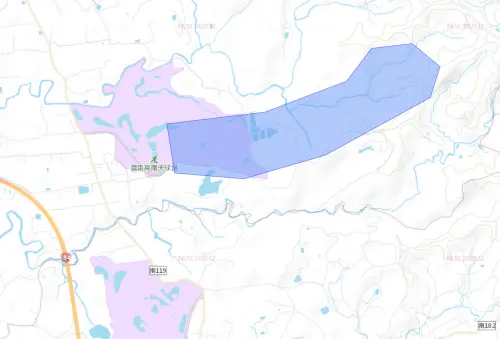▲台南市官田區2月2日停水影響範圍。（圖／台灣自來水公司water.gov.tw/）