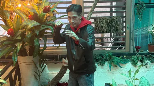 ▲唐治平平時還有鑽研泰拳。（圖／記者李欣容攝）