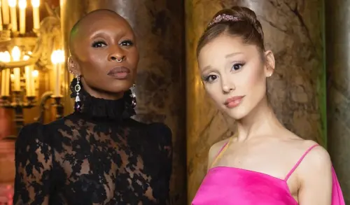 ▲由亞莉安娜（右）與辛西婭（左）合唱的電影《魔法壞女巫》主題曲〈Defying Gravity〉擊敗〈APT.〉。（圖／Ariana IG@arianagrande）