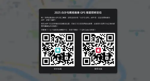 ▲GPS 義工團隊開發的「白沙屯媽祖定位APP」，可以讓信眾即時掌握鑾轎位置。（圖／白沙屯媽祖進香GP官網）