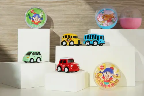 ▲還有獨一無二的轉運扭蛋迴力車等你來蒐集！（圖／品牌提供）