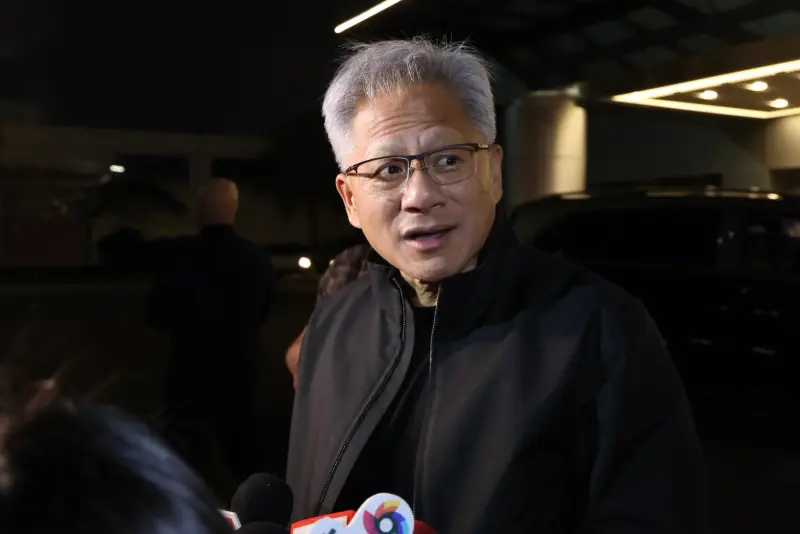 ▲輝達台灣總部是否有機會設點在南台灣？輝達執行長黃仁勳表示，希望未來據點能擴展的比現在的還要更多。（圖╱記者朱永強攝）