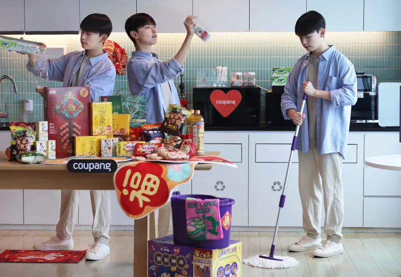 ▲新年煥新好幫手，Coupang酷澎「火箭速配」清潔用品齊備 搶先開賣好神拖x乖乖聯名款。（圖／業者提供）