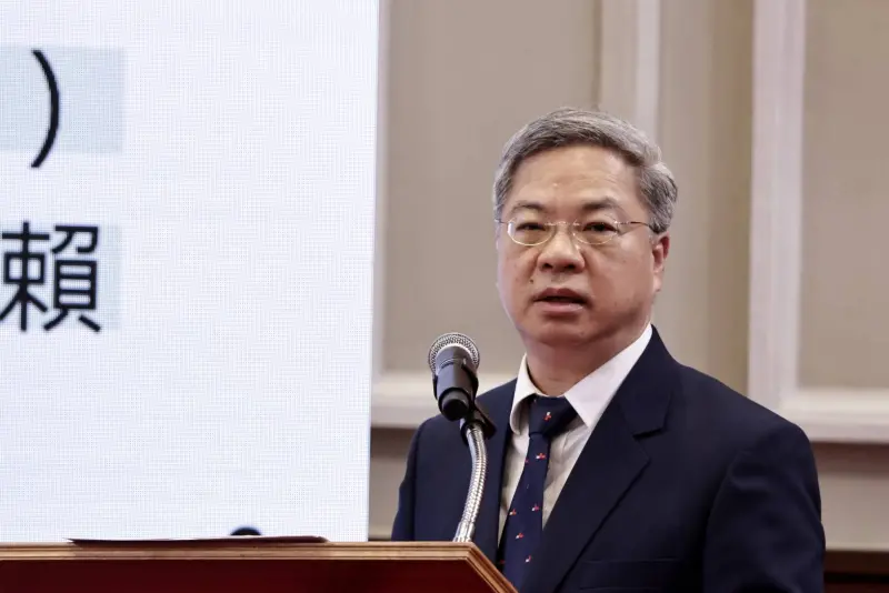 ▲第6屆「台美經濟繁榮夥伴對話」（EPPD）日前落幕，總統賴清德、外交部長林佳龍、經濟部長龔明鑫（圖）等人今（3）日在總統府召開「台美經濟繁榮夥伴對話」記者會。（圖／記者吳翊緁攝影）