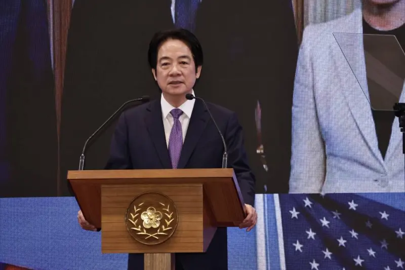 ▲賴清德上午在總統府舉行記者會。(圖/記者吳翊緁攝,2026.02.03)