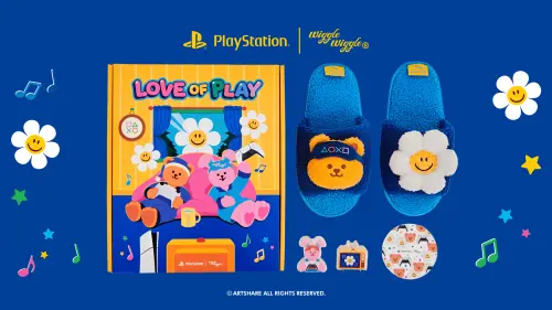▲PlayStation與韓國的時尚休閒生活品牌 Wiggle Wiggle合作推出多款「Love of Play」系列限定產品。（圖／PlayStation提供）