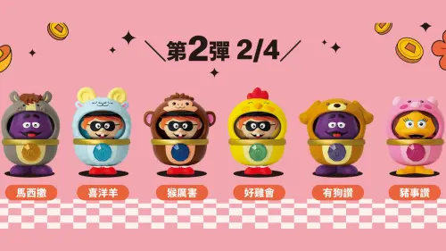 麥當勞12生肖公仔開賣第二波！買一送一歡樂送優惠　抽8888旅遊金
