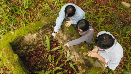 ▲太魯閣晶英酒店將有故事員介紹綠水文山步道沿途景點，此為日據時代的儲水槽。（圖／太魯閣晶英酒店提供https://taroko.silksplace.com/）