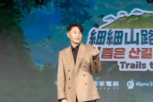 ▲彭小刀今日出席《細細山路私密達》開播記者會。（圖／客家電視提供）