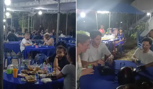 影／以為是美食街！外國人誤闖泰國喪禮　見家屬上菜喊善良
