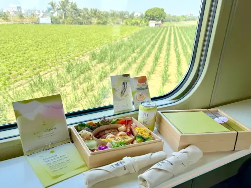 ▲「山嵐號」延伸至山與平原交會的嘉南地景，深入台灣重要糧倉。（圖／記者蕭涵云攝）