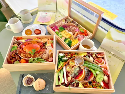 ▲山嵐號列車新餐點亮相，食材豐富、擺盤又美觀。（圖／記者蕭涵云攝）