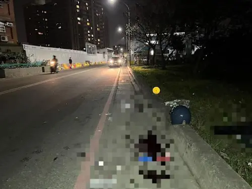 新莊女自撞「噴飛撞桿」臉碎！面朝下倒血泊亡　家屬悲：下月臨盆
