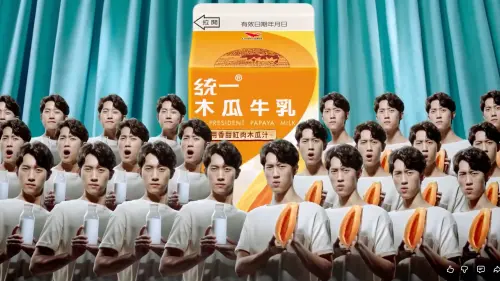 ▲將范姜彥豐在廣告中一直「好喝～好喝好喝～」超洗腦。（圖／翻攝自YouTube）