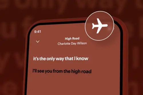 ▲Spotify支援離線瀏覽歌詞。（圖／翻攝官網）