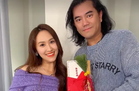 ▲《小姐不熙娣》製作人B2（右）昨日發出與代班主持人吳姍儒（右）合照，其中「後會有期」4字引發猜測。（圖／B2 IG@b2_studio）