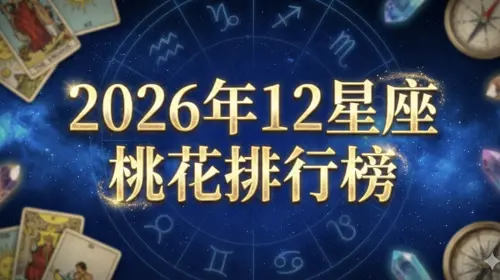 2026脫單必看！12星座桃花運勢公開　冠軍氣場強、摩羯1原因無望
