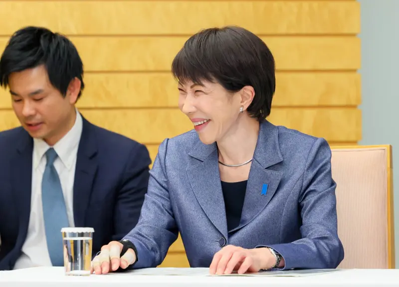 ▲日本首相高市早苗，5日於官邸與台積電董事長魏哲家會晤。（圖／翻攝自日本首相官邸官網）