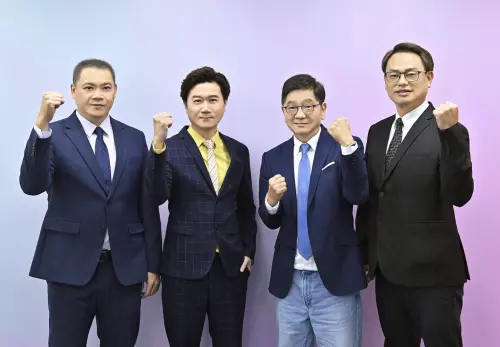 ▲潘忠韋（左起）、王李中彥、錢定遠、曹竣崵將準時收看2026 WBC 世界棒球經典賽。（圖／台視提供）