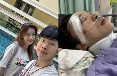 ▲▼蘇德揚擔任《豆腐媽媽》替身，卻從高處墜落，未婚妻Rena（左1）臨時召開記者會，控訴民視作法讓她心寒。（圖／Rena提供、翻攝自台北市電影戲劇業職業工會）