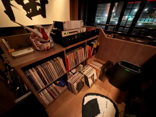 Quest’s vinyl collection (Mike Veldstra)
