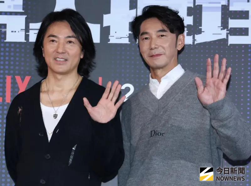 ▲《百萬人推理》鄭伊健（左）跟李李仁有對手戲，結果今天公開邱凱偉（Darren）幫鄭伊健配了不少音，大彩蛋讓人超驚喜。（圖／記者朱永強攝）