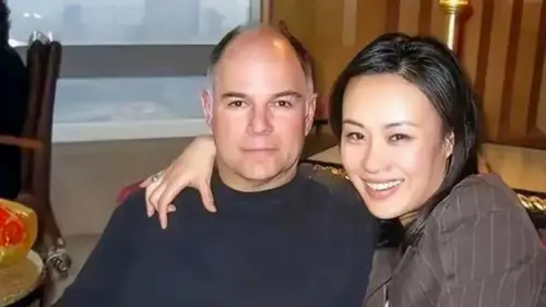 ▲鄔君梅（右）證實丈夫奧斯卡．克斯（左）病逝。（圖／翻攝自鄔君梅微博）