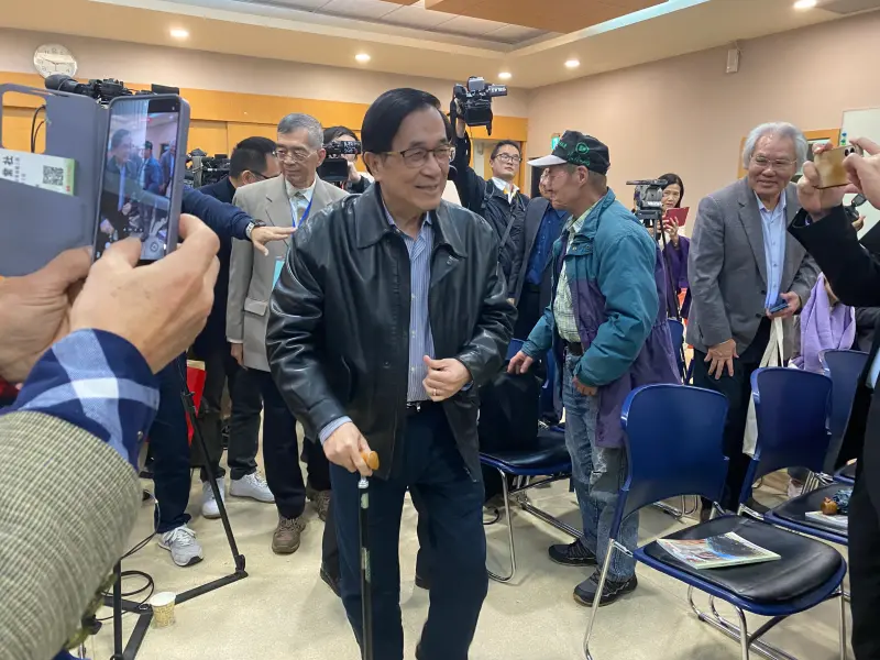 ▲陳水扁今日舉辦演說並開放提問，提及總統任內也被擋軍購，喊話支持者要做總統賴清德最好的後盾。（圖／記者陳威叡攝，2026.02.07）