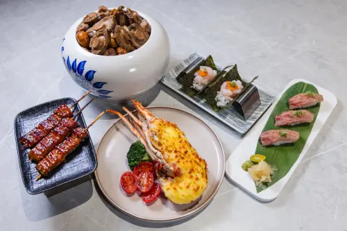 ▲饗賓集團三個buffet品牌宣告過年期間加菜，圖為饗饗將增加的龍蝦、佛跳牆等。（圖／饗饗提供https://inparadise.com.tw/zh-TW/）