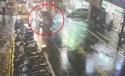 雨夜視線差釀禍！基隆女駕駛未禮讓行人　男子過馬路慘被撞飛
