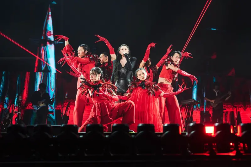 ▲金曲歌后魏如萱（waa wei）第五度站上小巨蛋開唱，無論演唱實力或舞台規模皆再度升級，展現只屬於她的舞台能量。（圖／好多音樂提供）