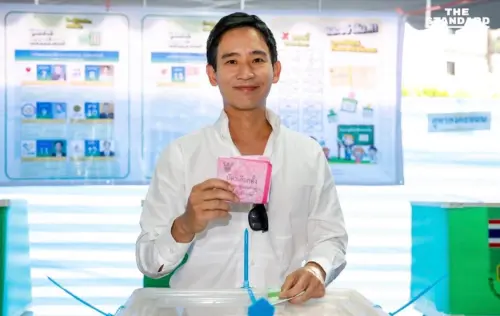 皮塔現身曼谷瓦塔納區投票　趕飛國外籲民眾踴躍表態
