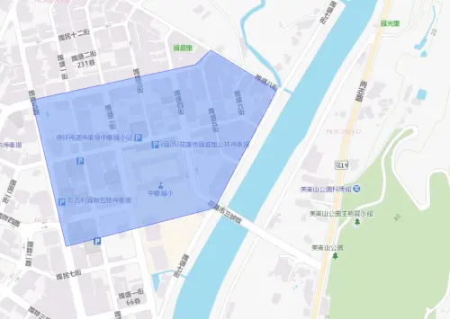 ▲花蓮縣2/10停水影響範圍。（圖／台灣自來水公司water.gov.tw/）