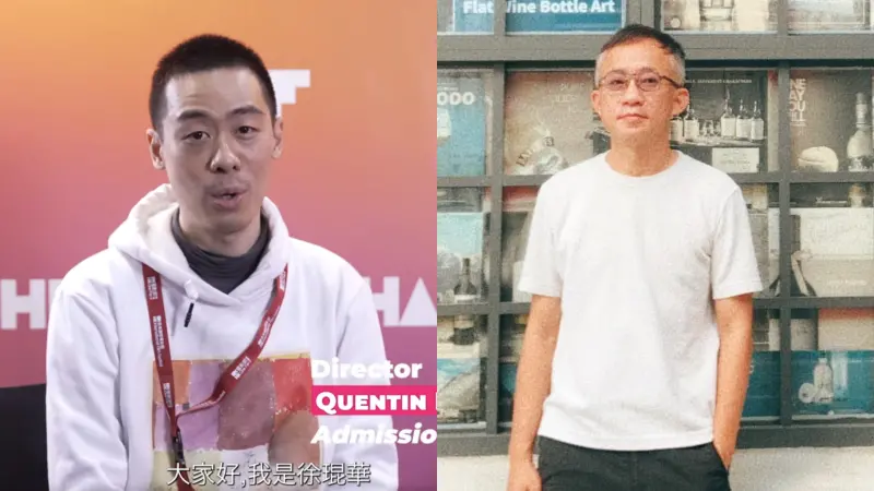 ▲電影《世紀血案》導演徐琨華（左）昨日發聲道歉，並宣布暫停參與後製工作。不過許常德（右）卻認為「暫停」的意思是沒打算停止。而電影先前已花5000萬製作，是否會胎死腹中？監製郭木盛未正面回應。（圖／許常德臉書、@HKIFF Industry）