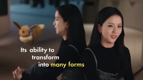 ▲韓國大勢女團 BLACKPINK 成員 Jisoo（金智秀）最喜歡的寶可夢是可愛又擁有無限進化可能的「伊布」。（圖／The Official Pokémon YouTube channel）