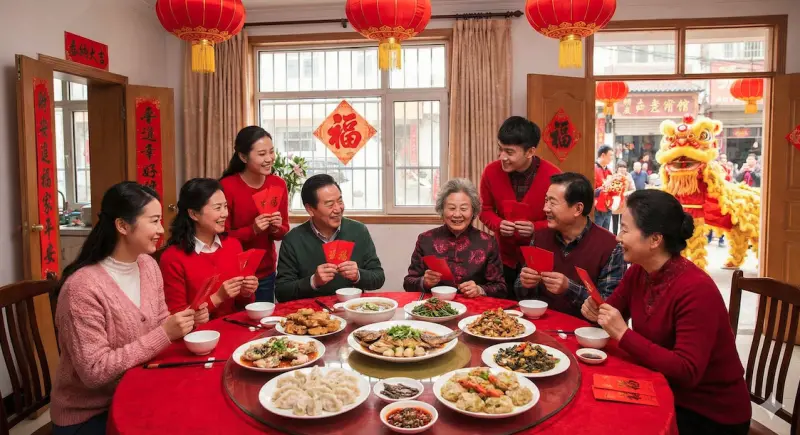 ▲一名網友發文表示，近年街頭與生活中已難感受到過往濃厚的過年氣氛，引發上千人共鳴，眾人普遍認為，過年出國風潮、少子化等改變，是年味消失的主因。（圖／AI生成、記者賴禹妡製圖）