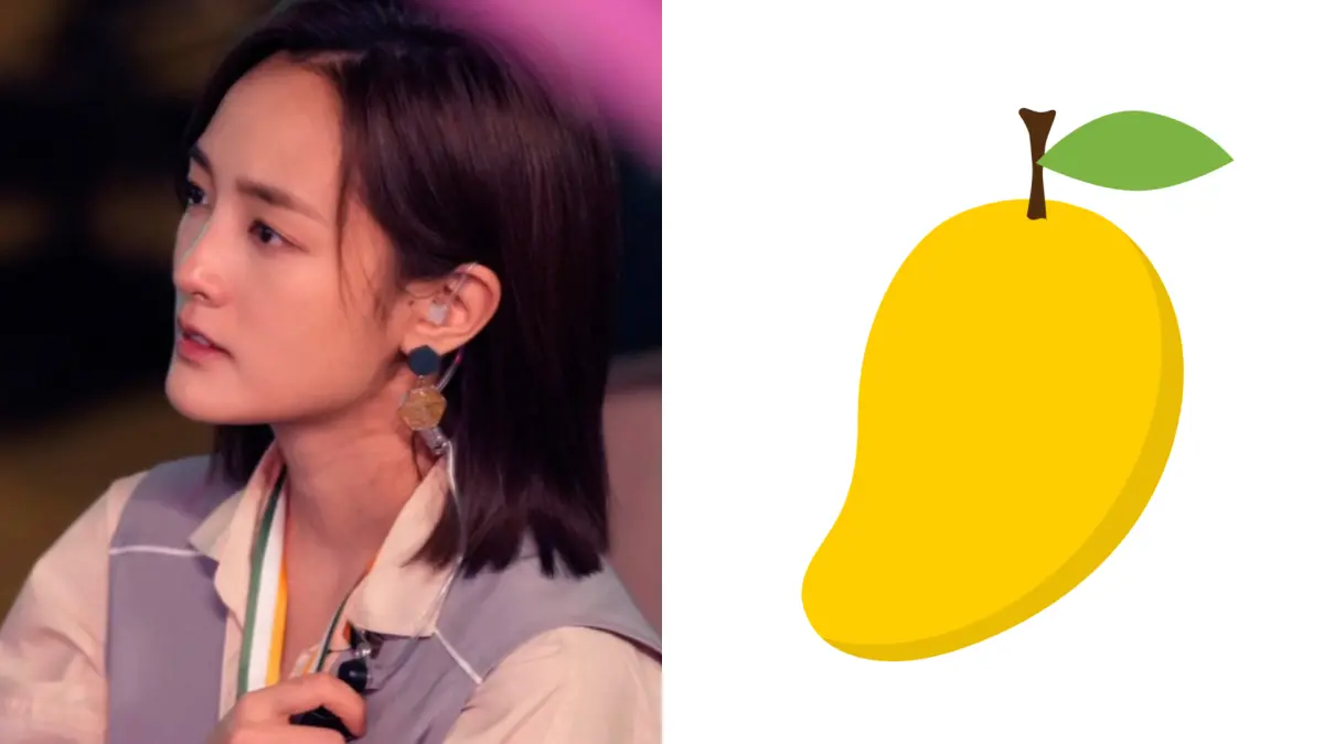 ▲王淨近來勤跑新片《功夫》的宣傳，有網友發現她長得像芒果，對比圖獲得上萬人按讚。（圖／人選之人造浪者臉書、圖庫）