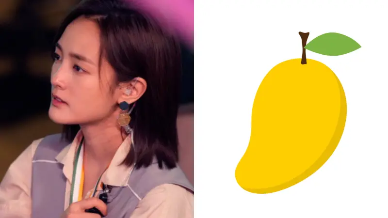 ▲王淨近來勤跑新片《功夫》的宣傳，有網友發現她長得像芒果，對比圖獲得上萬人按讚。（圖／人選之人造浪者臉書、圖庫）