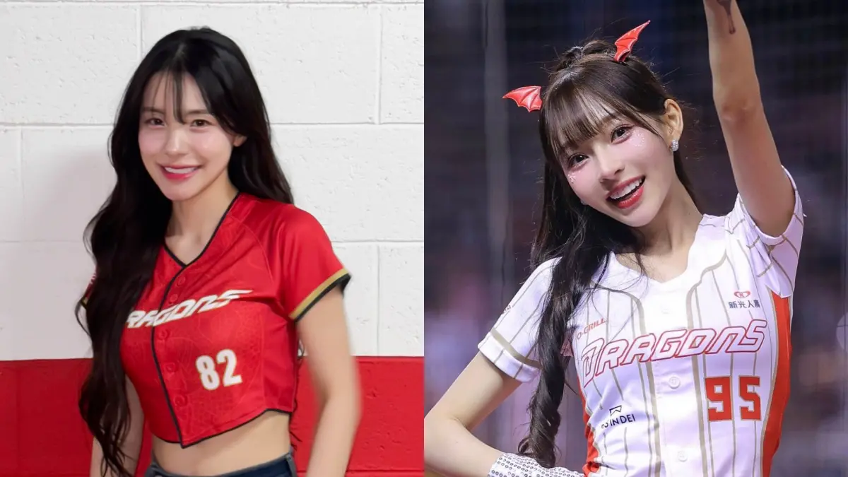 ▲味全龍啦啦隊「Dragon Beauties小龍女」今（9）日公布2026年度陣容，韓籍三本柱李多慧（左）、金娜妍、權喜原全都續留，林襄（右）則躍升副隊長。（圖／林襄、李多慧臉書）